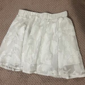 White skirt